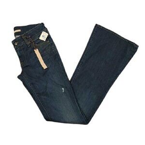 Vince Dark Blue Flare & Wide Leg Jeans